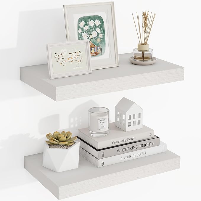 Acovy 16 Inch Floating Shelves, Wooden Shelves by Acovy
