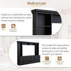 Merax 97.4" W Wall Unit Entertainment Center, TV Stand - Image 3