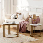 Garden 4 you Coffee Table Faux Marble Nesting Table - Image 6