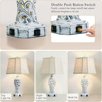 25'' Farmhouse Table Lamps Set of 2 - Image 3