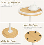 HOOBRO Small Round Side Table, Drink Table, Coffee Martini Table - Image 7