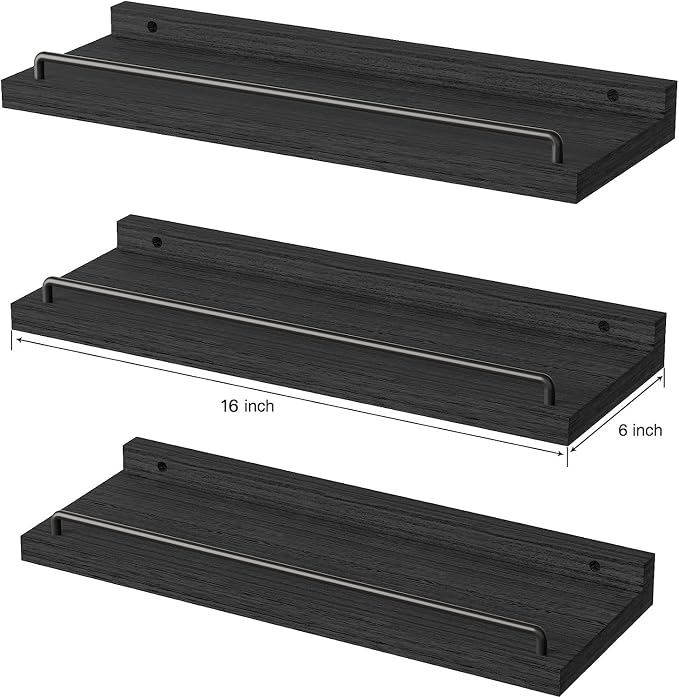 RYOFOBETTO Floating Shelves for Wall Decor Bathroom Shelves Over Toilet - Image 3