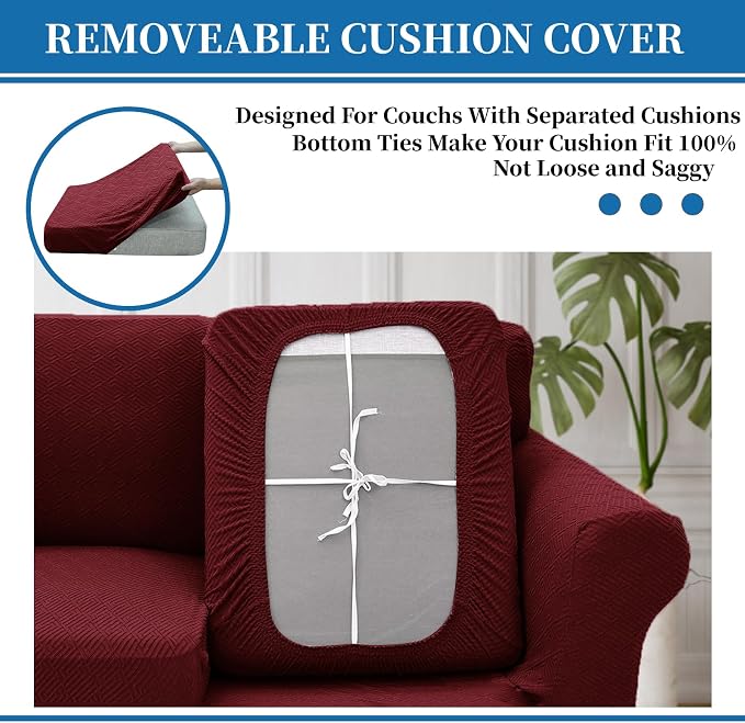 XINEAGE 2026 New 4 Pieces Extra Large Couch Covers - Image 6