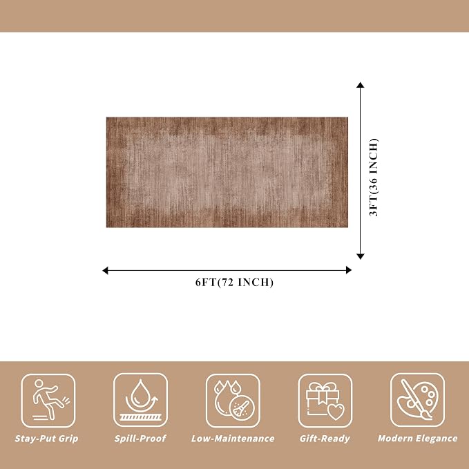 3x6 Washable Kitchen Runner Rug - Image 2