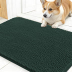 OLANLY Dog Door Mat for Muddy Paws 30x17, Super Absorbent Chenille Mud Mat | by OLANLY