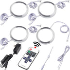 Kitchen Under Cabinet Lights Kit, 120 Volt Wired LED Puck Display Cases Lighting by Lvyinyin