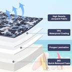 Favoyard Outdoor Chair Cushion 22 x 22 x 3 In Waterproof Pattern Fade Resistant - Image 4