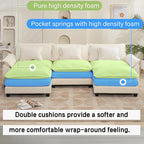 Oprisen 120" Modular Sectional Sofa, Comfy Cloud Couch Sectional Sofa - Image 3