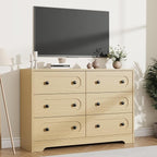 Garvee 6 Drawer Dresser for Bedroom, Wooden Mid Century Modern Chest of Drawers - Image 5