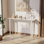 AQIMUELE Wood Console Table White Entryway Table, Thin Console Table, Sofa - Image 5