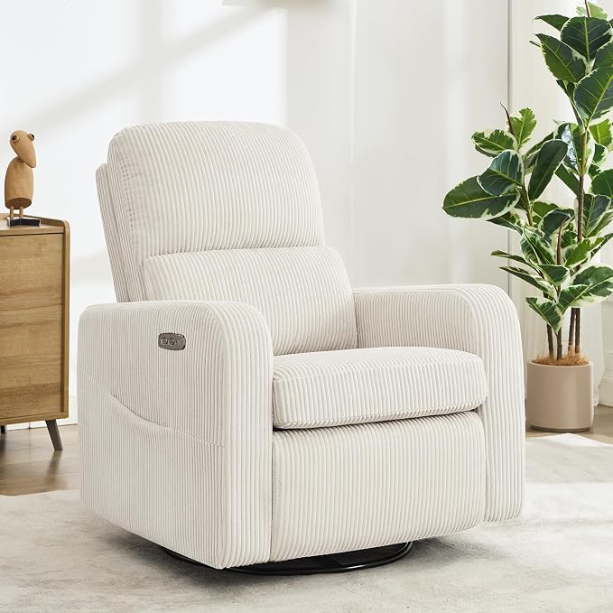 Swivel Rocker Recliner, Oversized Power Recliner Glider - Image 9