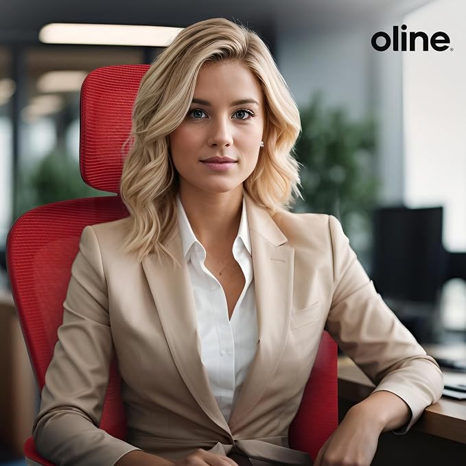Oline ErgoAir Ergonomic Office Chair – Adjustable Lumbar Support, Flip-Up - Image 2