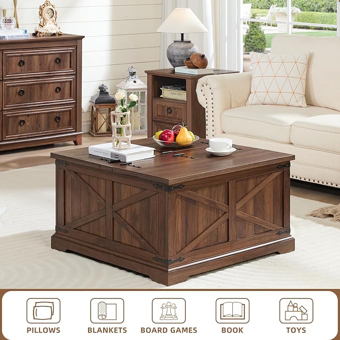 Joaxswe Farmhouse Coffee Table - Image 3