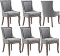 Modern Dining Chairs Set of 6, High Back Dining Chairs Side Chairs by MZDOO
