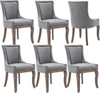 Modern Dining Chairs Set of 6, High Back Dining Chairs Side Chairs by MZDOO