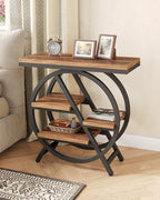 LITTLE TREE Industrial End Table, Narrow Side Table - Image 4