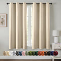 MIULEE Blackout Curtains for Bedroom 2 Panels 40 x 45 Inch Long Cream Beige | by MIULEE