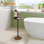 HOOBRO Small Round Side Table, Drink Table, Coffee Martini Table - Image 5