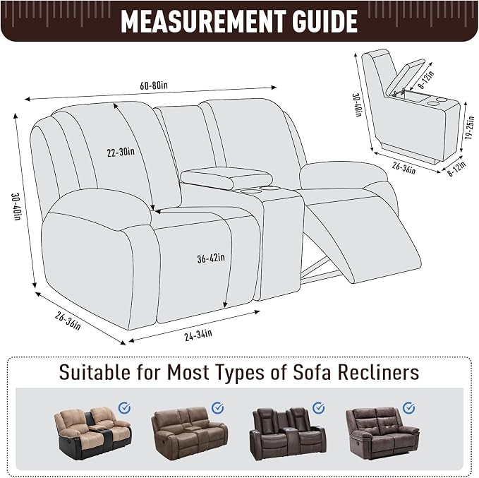 TAOCOCO Loveseat Recliner Cover - Image 5