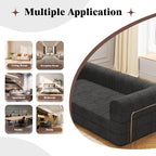Garvee 78" Convertible Sleeper Sofa Bed, Plush Corduroy Futon Loveseat - Image 6