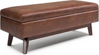SIMPLIHOME Owen Rectangular Storage Ottoman by SimpliHome