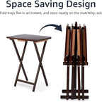 Amazon Basics Portable Foldable TV Tray Table - Image 4