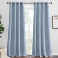 NICETOWN Vintage Blue Blackout Curtains 90 inches Length by NICETOWN