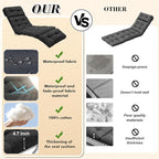 Outdoor Chaise Lounge Chair Cushion 74.2 x 22 x 4.7 Inches Thickened 100% - Image 3