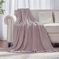 Dusty Rose Pink Fleece Plush Throw Blanket 60"x80"for Couch Fuzzy Cozy | Super by JIAHANNHA