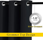 NICETOWN Blackout Curtain Panels 72 inches Length - Image 2