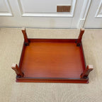 Rectangle 90X75cm Korean Coffee Table Folding Leg Asian Antique Style Living - Image 9