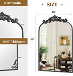 VooBang 26x38 inch Vintage Arched Bathroom Mirror - Image 5