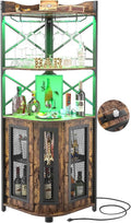 Aheaplus Corner Bar Cabinet by Aheaplus