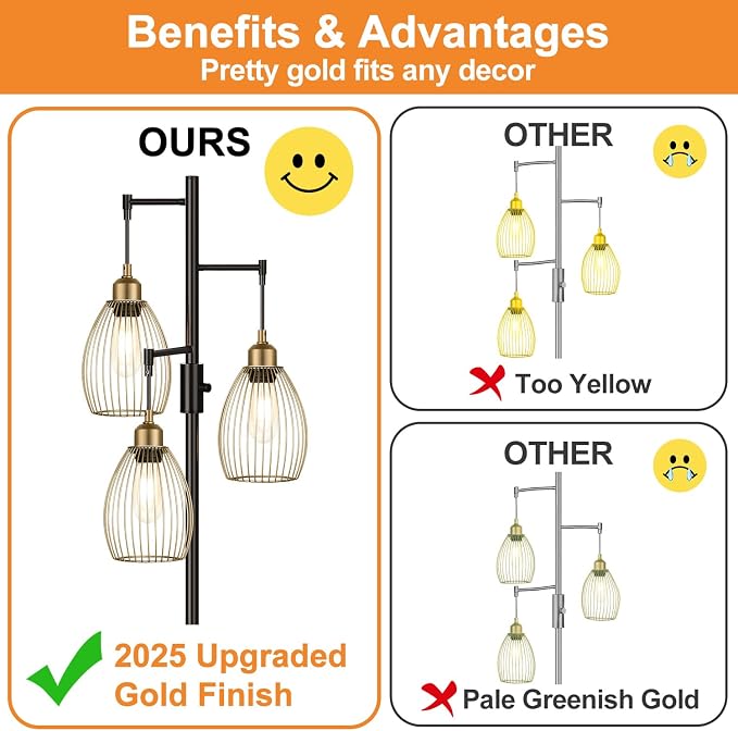 Dimmable Floor Lamp, Industrial Floor Lamps - Image 3