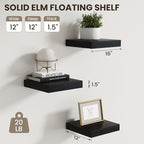 Dreamland Floating Shelves for Wall, Small Deep Floating Shelf Square Wall Shelf - Image 3