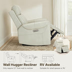 KISLOT Leather Recliner Chair Set of 2, Wall Hugger RV Recliners - Image 4