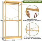 Homykic Bamboo Clothes Rack - Image 5
