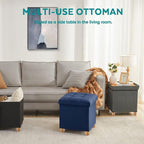 BRIAN & DANY Ottoman with Storage, Square Storage Ottoman - Image 7