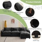 Oprisen 120" Modular Sectional Sofa, Comfy Cloud Couch Sectional Sofa - Image 6
