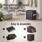 Storage Ottoman, Slim Tall Foot Stool - Image 6