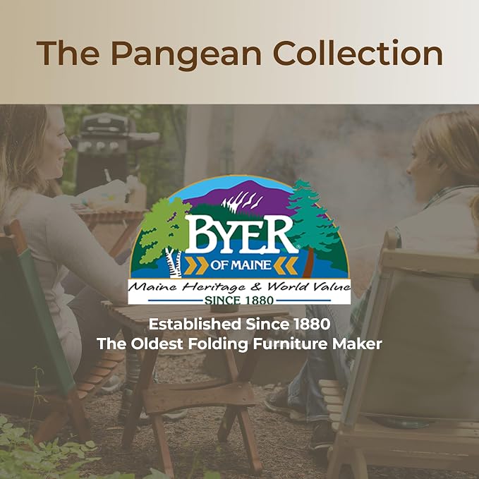 BYER OF MAINE Pangean Lounger Chair – Portable, Lightweight, Foldable Wood and - Image 9