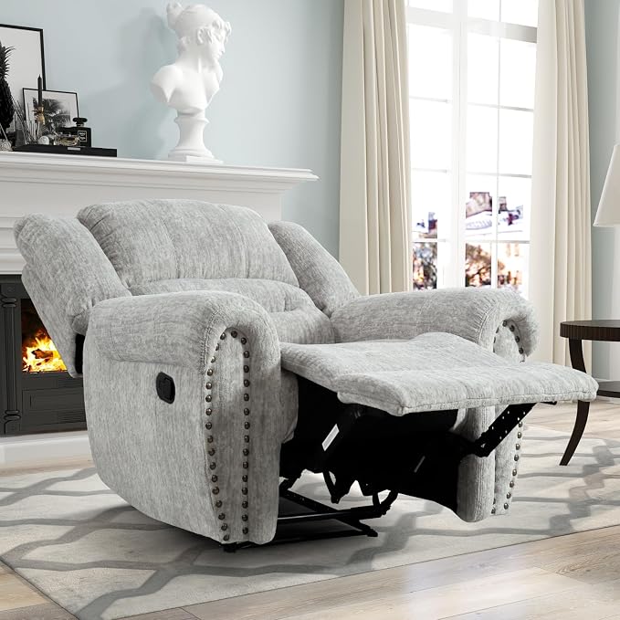 CANMOV Manual Recliner Chair, Classic and Traditional Manual Recliner Chair - Image 7