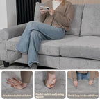 EASE MOOSE 70.6" Velvet Loveseat Sofa, Soft Deep Seat Couches - Image 7