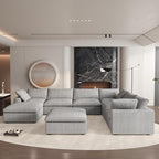 Cloud Modular Sectional Sofa, 8 Seater Sofa Wide Deep Seat Couches, Sofa Covers - Image 3