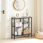 HOOBRO Narrow Console Table, Sofa Table, 4-Tier Industrial Entryway Table - Image 2