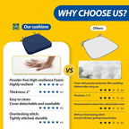 AAAAAcessories D-Shaped Chair Cushions, Machine-Washable Cover - Image 9