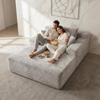 Sytopia Chaise Lounge with Armrests, Oversized Sofa Bed with 3 Pillows - Image 6