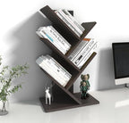 Godferyxin Book Tree Bookshelf, 5-Tier Wood Bookshelf Tree Bookcase by Godferyxin