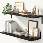 Fun Memories Deep Floating Shelves, 32W x 8D Floating Shelves Set of 2 by FunMemories
