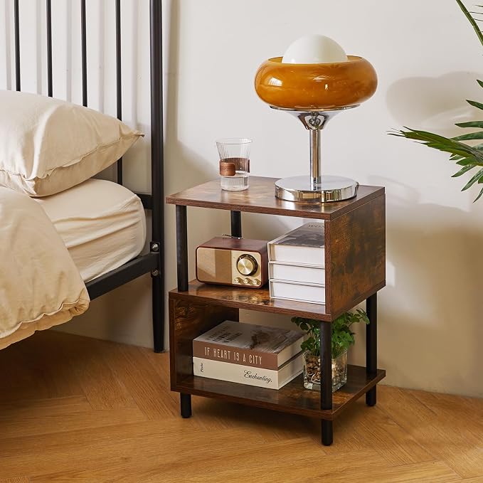 Aibiju Side Table for Bedroom, End Table Small, Mid-Century Modern Nightstand - Image 5